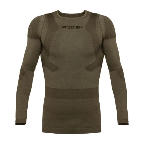 Bielizna termoaktywna koszulka SPRING REVOLUTION 53W militare M (kompresja z merino wool)