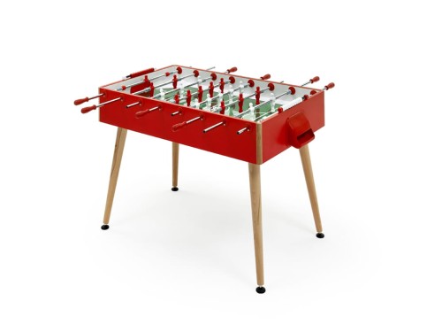 Piłkarzyki stół FAS Flamingo przelotowe prowadnice red design Basaglia + Rota Nodari
