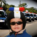 Nakładka na kask COOLCASC Leds Police (z diodami LED)
