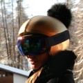 Nakładka na kask COOLCASC Exclusive Gold Black Pon-Pon
