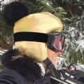 Nakładka na kask COOLCASC Exclusive Gold Black Pon-Pon