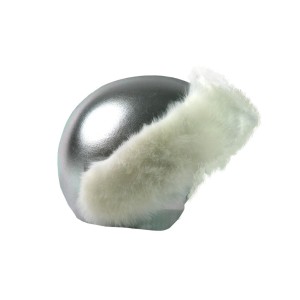 Nakładka na kask COOLCASC Exclusive Silver White Fur
