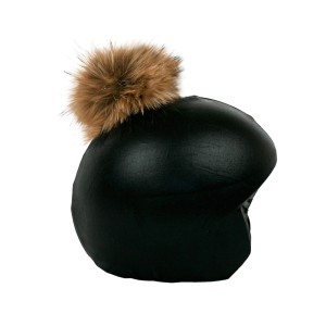 Nakładka na kask COOLCASC Exclusive Black Brown Pon-Pon