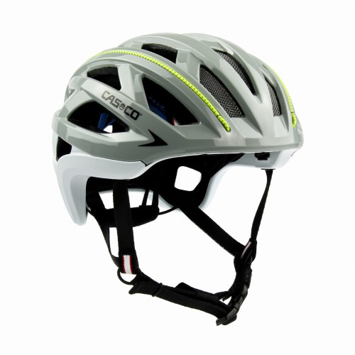Kask rowerowy CASCO Cuda 2 Strada grey-white neon shiny M