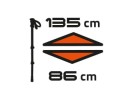 Kije Nordic Walking FERRINO Step-in 85-135 cm zielone