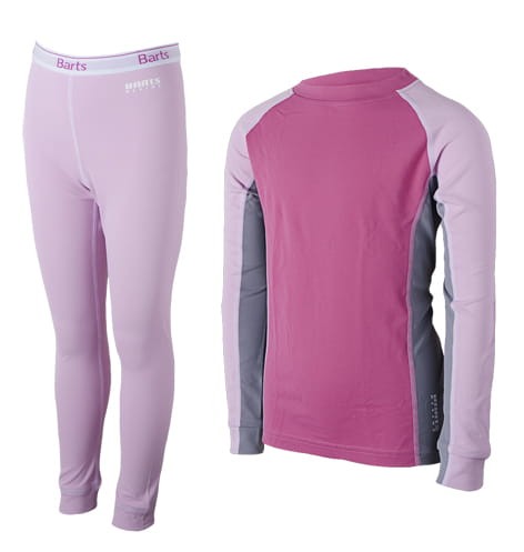 Koszulka i spodenki termiczne dziecięce BARTS Comfort Kids pink 128-140