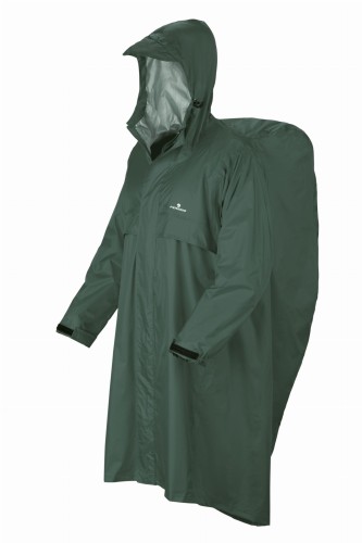 Peleryna FERRINO Trekker Ripstop green L/XL - długość 150 cm (rękawy i miejsce na plecak)