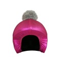 Nakładka na kask COOLCASC Exclusive Pink Grey Pon-Pon