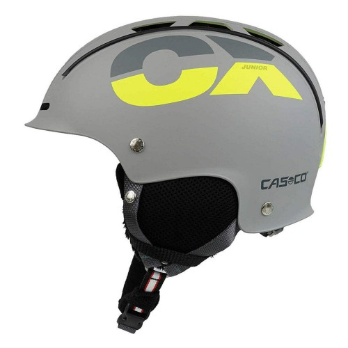 Kask narciarski dziecięcy CASCO CX-3 Junior gray neon (50-56cm)