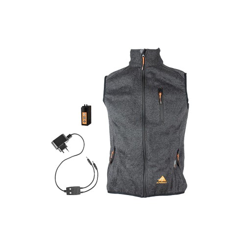 Podgrzewana kamizelka AJ34 ALPENHEAT FirePerformance XL fleece gray