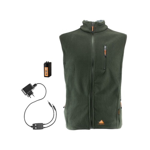 Podgrzewana kamizelka AJ4 ALPENHEAT FireVest fleece green