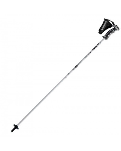 Kije narciarskie GABEL Silvester white 120 cm (14 mm wypinane paski Click 3D)