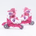 Wrotko-rolki regulowane + kask + ochraniacze + torba Combo Pink roz. 26-29