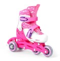 Wrotko-rolki regulowane + kask + ochraniacze + torba Combo Pink roz. 26-29