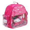 Wrotko-rolki regulowane + kask + ochraniacze + torba Combo Pink roz. 26-29