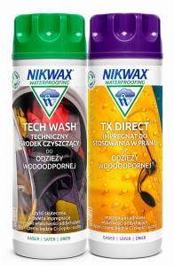 Zestaw do pielęgnacji odzieży i sprzętu outdoor NIKWAX Tech Wash i TX Direct 2 x 300 ml