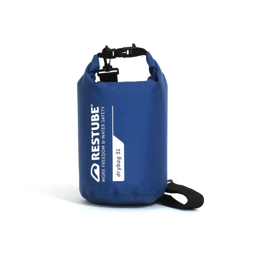 Wodoodporna torba RESTUBE Drybag 5 l z paskiem na ramię, niebieska