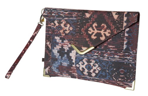 KIND CLUTCH BAG AUBERGINE