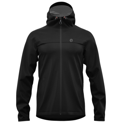 Kurtka przeciwdeszczowa REDELK Agua Jacket black-black L
