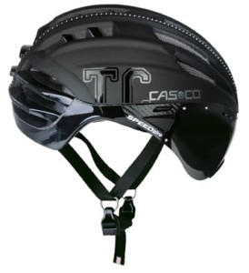 Kask rowerowy CASCO SPEEDairo TC Plus black M + szyba dark lub clear
