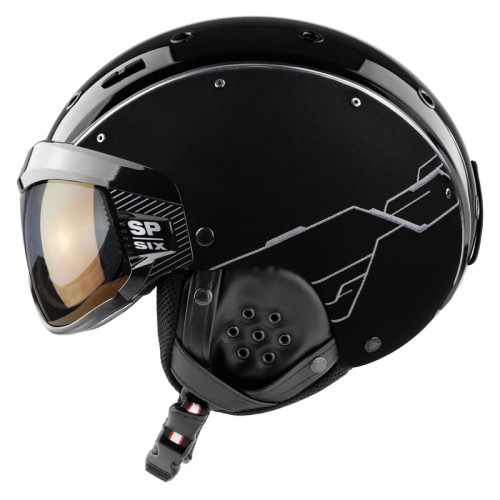 Kask narciarski CASCO SP-6 Ltd Visor VAUTRON plus circuit black-silver L