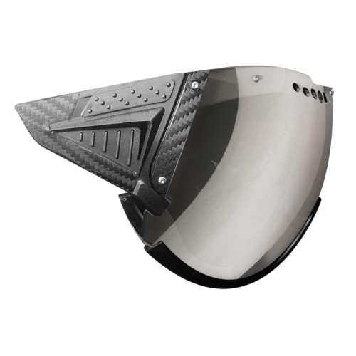 Szyba SNOWmask 2 do kasków narciarskich CASCO SP-2 Visor Carbonic silver