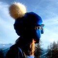 Nakładka na kask COOLCASC Exclusive white pon-pon