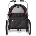 Przyczepka rowerowa WIKE Premium Double 3w1 czarna