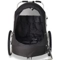 Przyczepka rowerowa WIKE Premium Double 3w1 czarna