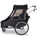 Przyczepka rowerowa WIKE Premium Double 3w1 czarna