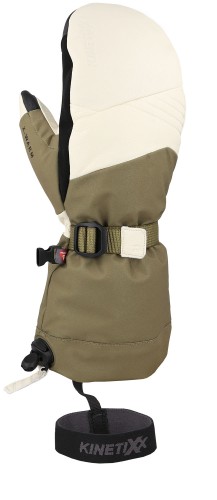 Rękawiczki narciarskie i snowboardowe damskie KINETIXX Akima Mitt white/olive roz. 8
