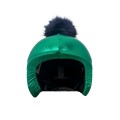 Nakładka na kask COOLCASC Exclusive Green blue pon-pon