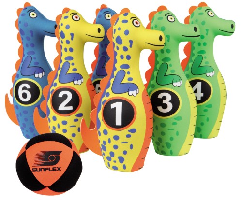 Komplet kręgli Funsport SUNFLEX Bowling Set Dino