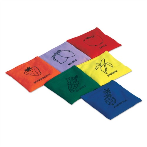 Woreczki gimnastyczne VINEX VEDB-FRT5X5 12szt, owoce