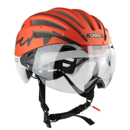 Kask rowerowy CASCO SPEEDairo 2 Aero Burned L + szyba VAUTRON 
