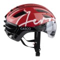Kask rowerowy CASCO SPEEDairo 2 Aero Crimson M + szyba VAUTRON