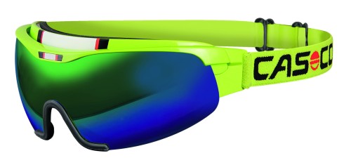Okulary do nart biegowych CASCO Spirit Carbonic limegreen L (podnoszona szyba)