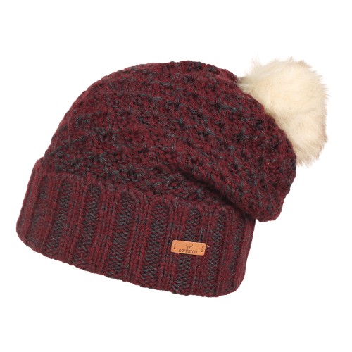 Czapka NORDBRON Luma Beanie dark wine