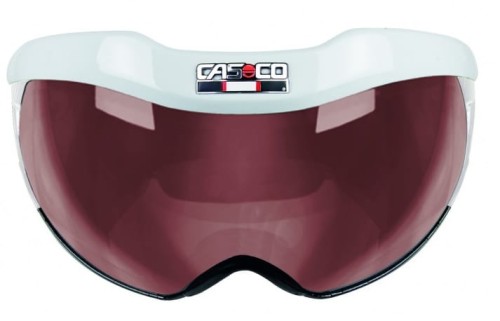 Szyba SNOWmask  6 do kasków narciarskich CASCO SP-6 Visor VAUTRON white shiny