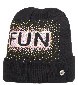 Czapka dziecięca NORDBRON Funny Beanie black 53-55