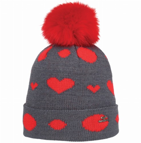 Czapka dziecięca NORDBRON Melva Beanie gray 53-55