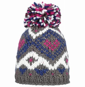 Czapka dziecięca NORDBRON Acla Beanie dark gray 53-55