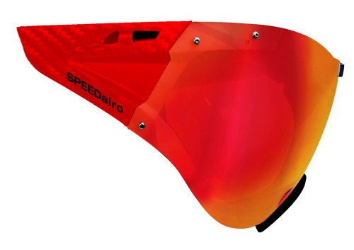Szyba SPEEDmask do kasków rowerowych CASCO Visor red multi