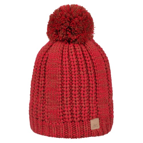 Czapka dziecięca NORDBRON Galan Beanie brick red 53-55